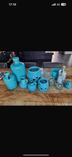 Riverdale Vaasjes en Potten Set, Huis en Inrichting, Woonaccessoires | Vazen, Gebruikt, Blauw, Aardewerk of Porselein, Ophalen of Verzenden