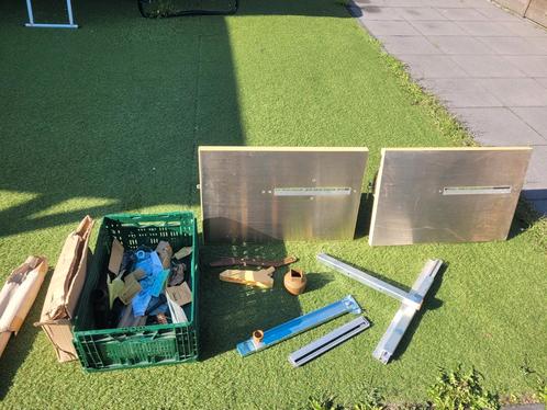Scheppach Zaagtafel Onderdelen + 2 Bladen, Doe-het-zelf en Verbouw, Gereedschap | Machine-onderdelen en Toebehoren, Zo goed als nieuw