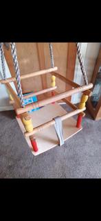 Houten Baby schommel, Ophalen, Zo goed als nieuw, Schommel