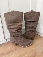 Bruine laarzen met hak - maat 41, Kleding | Dames, Schoenen, Hoge laarzen, Bruin, Verzenden, Zo goed als nieuw