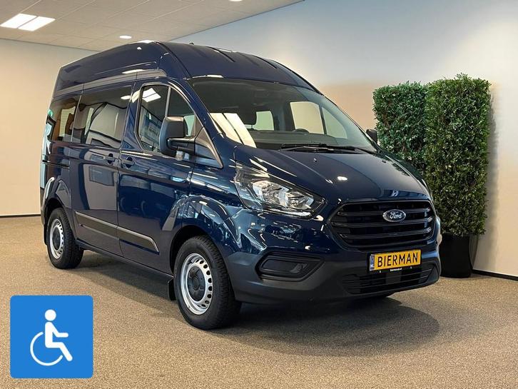 Ford Transit Custom L1H2 Rolstoelbus, Auto's, Bestelauto's, Bedrijf, Te koop, Aangepast voor mindervaliden, Boordcomputer, Centrale vergrendeling