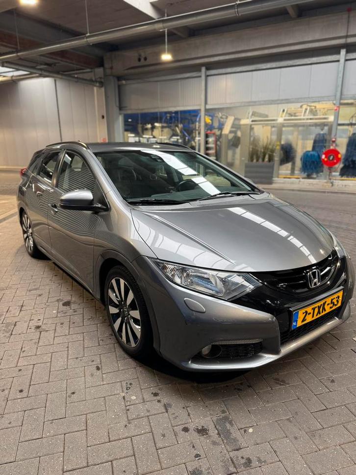 Honda Civic 1.6D 88KW Tourer 2015 2014 Grijs, Auto's, Honda, Particulier, Civic, Diesel, C, Stationwagon, Handgeschakeld, Origineel Nederlands