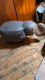 Olifant krukje- poef, Ophalen of Verzenden, Zo goed als nieuw, Rond, Minder dan 50 cm
