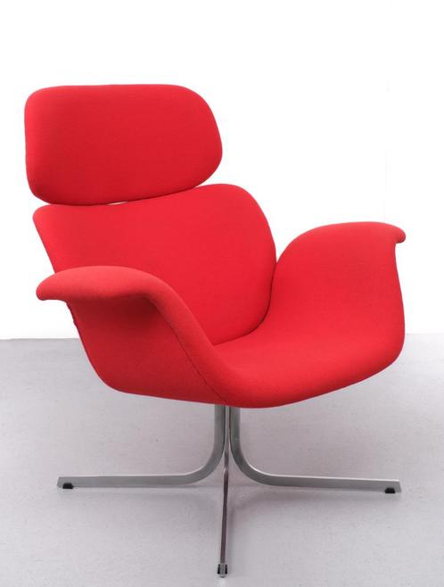 Pierre Paulin Lounge chair ” Big Tulip ” Artifort, Huis en Inrichting, Fauteuils, Zo goed als nieuw, Metaal, Stof, 75 tot 100 cm