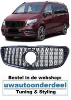Grill Panamericana AMG Glans Zwart Voor MB V Klasse Vito W44, Auto diversen, Tuning en Styling, Verzenden, Automotive Parts, A.parts@hotmail.nl