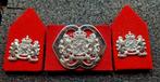 Baret embleem Korps Nationale Reserve, Verzamelen, Ophalen of Verzenden, Landmacht, Nederland, Embleem of Badge
