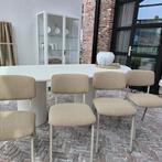 Set van 4 eetkamerstoelen,  schoolstoelen,  vintage, Ophalen, Overige kleuren, Nieuw, Metaal