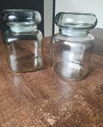 2 glazen voorraad potjes
Hoogte is 15 cm, Ophalen of Verzenden, Zo goed als nieuw, Glas, Pot, Bus of Blik
