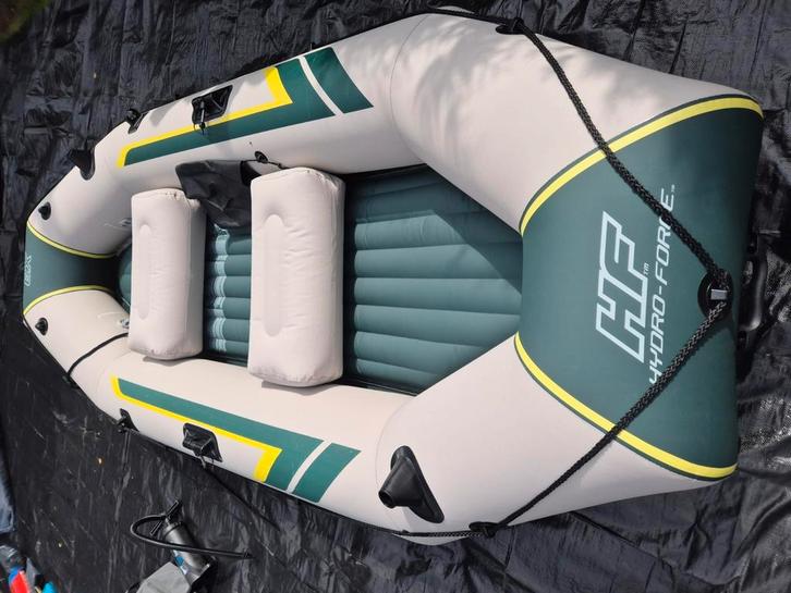 Opblaasboot hf hydro-forrce rubberboot 3x rangers elite, Watersport en Boten, Kano's, Zo goed als nieuw, Overige typen, Drie personen of meer