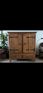 Houten broodkast - massief hout, Huis en Inrichting, Kasten | Buffetkasten, Ophalen, Gebruikt, 25 tot 50 cm