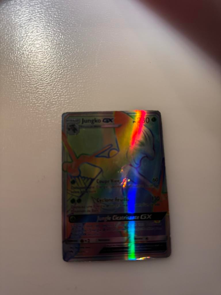 Zeldzame Jungko GX Pokemon kaart, Verzenden, Gebruikt, Losse kaart, Foil