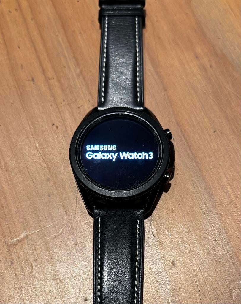 Samsung Galaxy Watch 3 - 45mm - Perfecte heren smartwatch!, Zwart, Ophalen of Verzenden, Waterdicht, Android