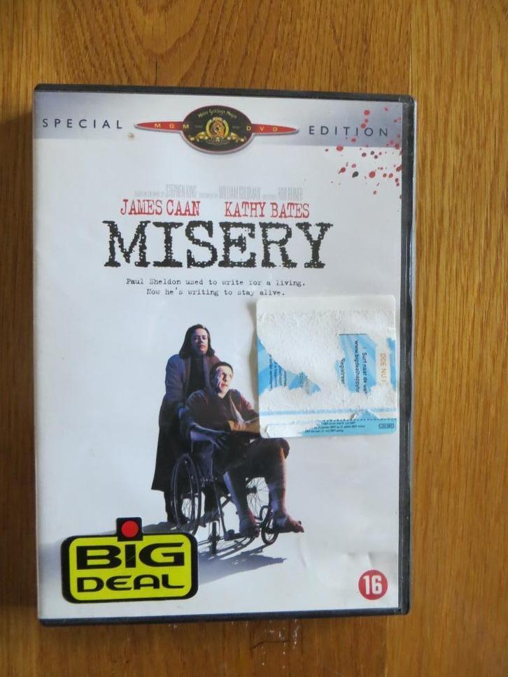Misery dvd, Cd's en Dvd's, Dvd's | Tv en Series, Zo goed als nieuw, Thriller, Vanaf 16 jaar, Ophalen of Verzenden