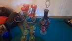 Vintage kristallen Karaffen Set met Glazen, Ophalen