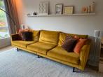 Sissyboy bank + loveseat okergeel, Ophalen, 75 tot 100 cm, Zo goed als nieuw, Stof