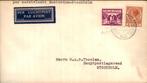 FFC - Amsterdam - Stockholm - Frankering - 1936, Postzegels en Munten, Brieven en Enveloppen | Nederland, Ophalen of Verzenden