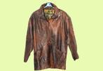 Damen Leren Jas / Leder Jacke, Ophalen, Gedragen, Maat 42/44 (L), Bruin