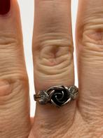 Z716 Prachtige zilveren TEKA ring maat 17,25, Ophalen of Verzenden, X, Dame, Zilver