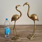Messing retro vintage flamingo hollywood regency goud, Ophalen of Verzenden, Minder dan 50 cm