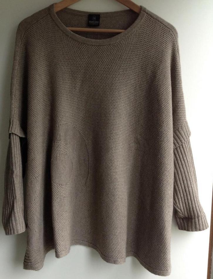 HelloGoodbye Zgan Madeleine Trui mt M zie afm., Kleding | Dames, Truien en Vesten, Zo goed als nieuw, Maat 38/40 (M), Beige, Ophalen of Verzenden