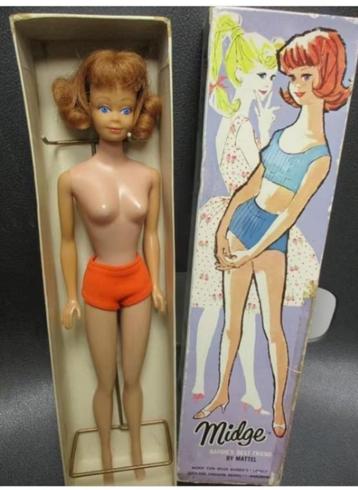 1962 BARBIE/MIDGE TITIAN from JAPAN in doosje+standaardje beschikbaar voor biedingen