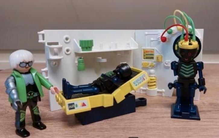 Playmobil onderdelen Top Agents laboratorium 4880 + agent, Kinderen en Baby's, Speelgoed | Playmobil, Zo goed als nieuw, Los playmobil