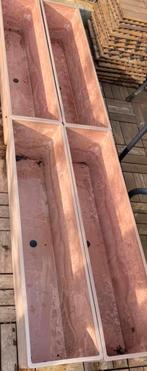 4 stevige plantenbakken / bloembakken terracotta kunststof, Tuin en Terras, Ophalen, Kunststof, Minder dan 30 cm, Zo goed als nieuw