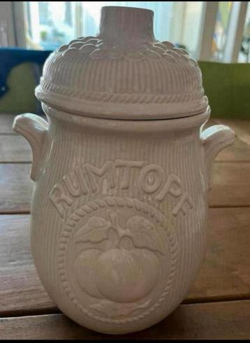 West Germany Witte Vintage Rumtoph 807 28 met Deksel .Zgan beschikbaar voor biedingen