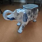 Delftsblauwe olifant vaas dier, Ophalen of Verzenden, Zo goed als nieuw