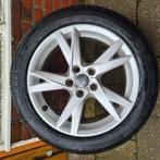 Originele Audi velgen met Michelen banden - 255/50 R17, Ophalen, Velg(en), 17 inch, Zomerbanden