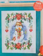 Snowman Sneeuwpop Kerst borduurpatroon, Ophalen, Nieuw, Handborduren, Patroon