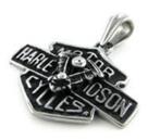 Harley Davidson hanger met Evo Blok in Bar & Shield RVS, Nieuw, Overige materialen, Zilver, Overige voorstellingen