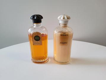 Zeldzame oude flesjes LOTION &LAIT. JEAN PATOU PARIS.  beschikbaar voor biedingen