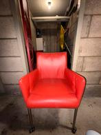 3 rode eetkamer stoelen op wieltjes, Ophalen, Zo goed als nieuw, Rood, Vijf, Zes of meer stoelen