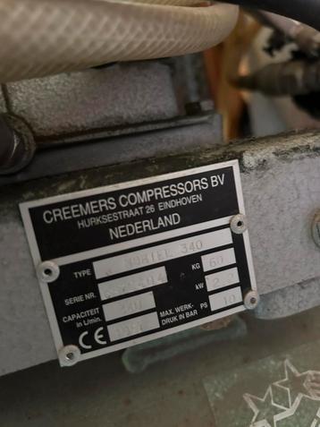 Compressor Creemers Mobiel 340L/M beschikbaar voor biedingen
