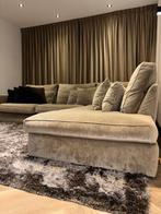 Luxe Velours Hoekbank met Eiland - 3.10m Breed, Ophalen of Verzenden, Zo goed als nieuw, Stof