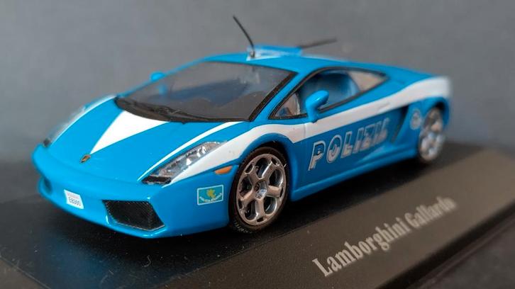 Lamborghini Gallardo Polizia 1:43 Ixo Pol, Hobby en Vrije tijd, Modelauto's | 1:43, Zo goed als nieuw, Auto, Overige merken, Verzenden