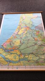 Oude schoolplaat, Antiek en Kunst, Ophalen, Aardrijkskunde