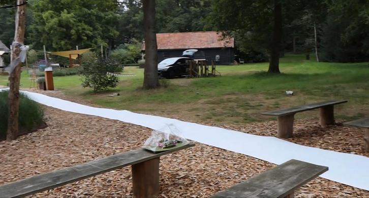 Witte Loper Bruiloft Decoratie - 30m of 11m, Huis en Inrichting, Woonaccessoires | Overige, Gebruikt, Ophalen of Verzenden