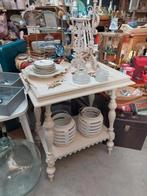 Theetafeltje met los dienblad, Huis en Inrichting, Gebruikt, Ophalen of Verzenden, 75 cm of meer, 60 cm of meer