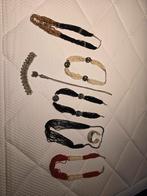 Indiase sieradenset: 6 kettingen & 2 armbanden, Ophalen, Overige kleuren, Zo goed als nieuw, Overige materialen