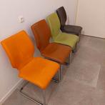 4 lederen eetkamerstoelen van merk Bree's New World, Huis en Inrichting, Overige Huis en Inrichting, Ophalen, Gebruikt