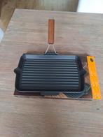 gietijzeren grilpan met afneembaar hanvat 34x21cm, Ophalen of Verzenden, Nieuw