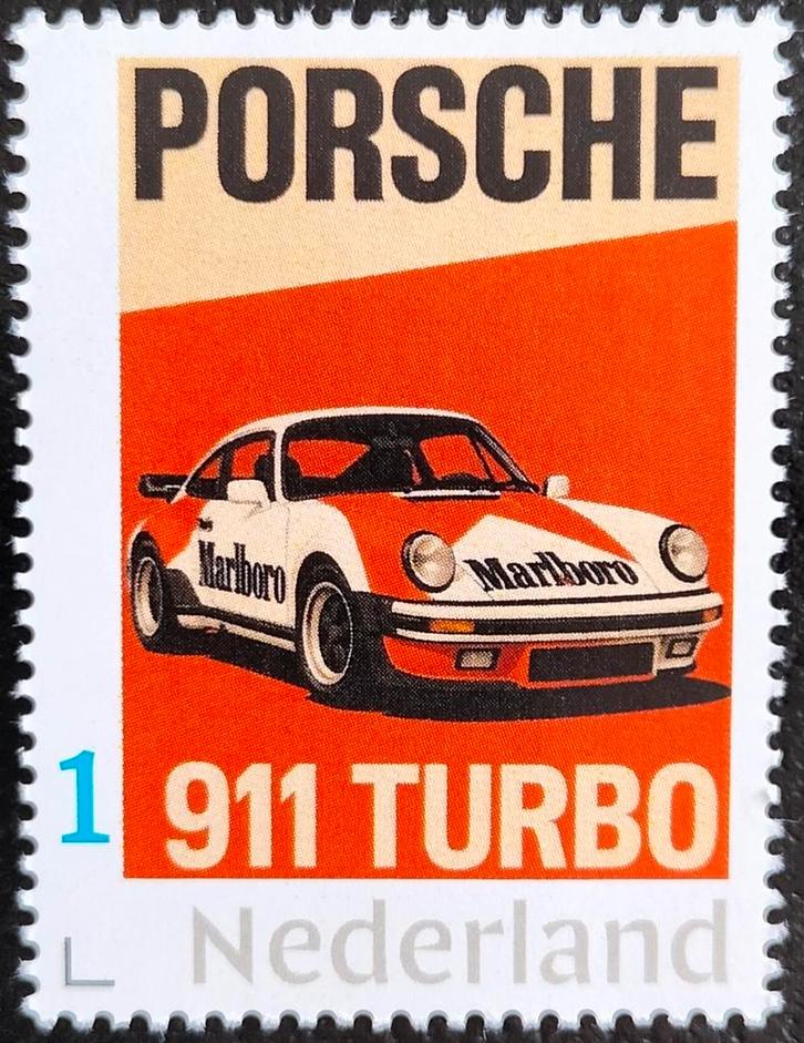 Persoonlijke Postzegel Porsche 911 met Marlboro Reclame Pf., Postzegels en Munten, Postzegels | Nederland, Postfris, Verzenden