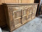Uniek Nieuw Dressoir IBiza/Boho met de hand uitgesneden, Ophalen, Met deur(en), Ibiza/Boho/Botanisch, 150 tot 200 cm
