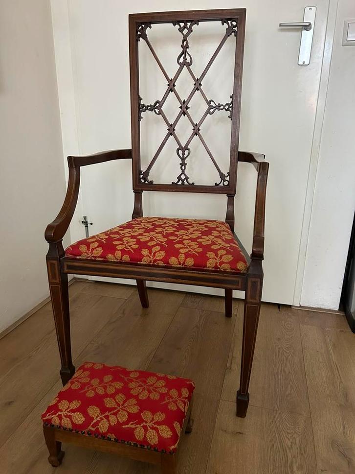 Chippendale George III stoel, Huis en Inrichting, Stoelen, Eén, Hout, Bruin, Ophalen
