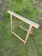 Houten Schragen, Doe-het-zelf en Verbouw, Werkbanken, Ophalen of Verzenden, Gebruikt, Minder dan 70 cm, Inklapbaar