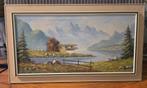 Schilderij berglandschap cristallo, Antiek en Kunst, Kunst | Schilderijen | Klassiek, Ophalen of Verzenden
