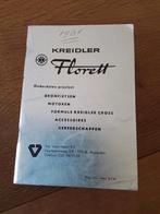 Florett Kreidler onderdelen prijslijst 1981, Fietsen en Brommers, Ophalen of Verzenden, Zo goed als nieuw