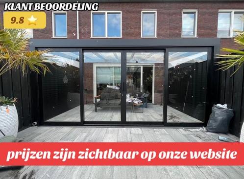veranda - serre - overkapping - glazen schuifwanden, Tuin en Terras, Overkappingen, Nieuw, Serre, Ophalen of Verzenden